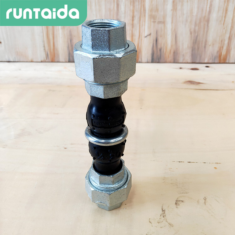 潤泰達-耐油絲扣橡（xiàng）膠伸縮接頭螺紋連接橡膠（jiāo）軟接頭